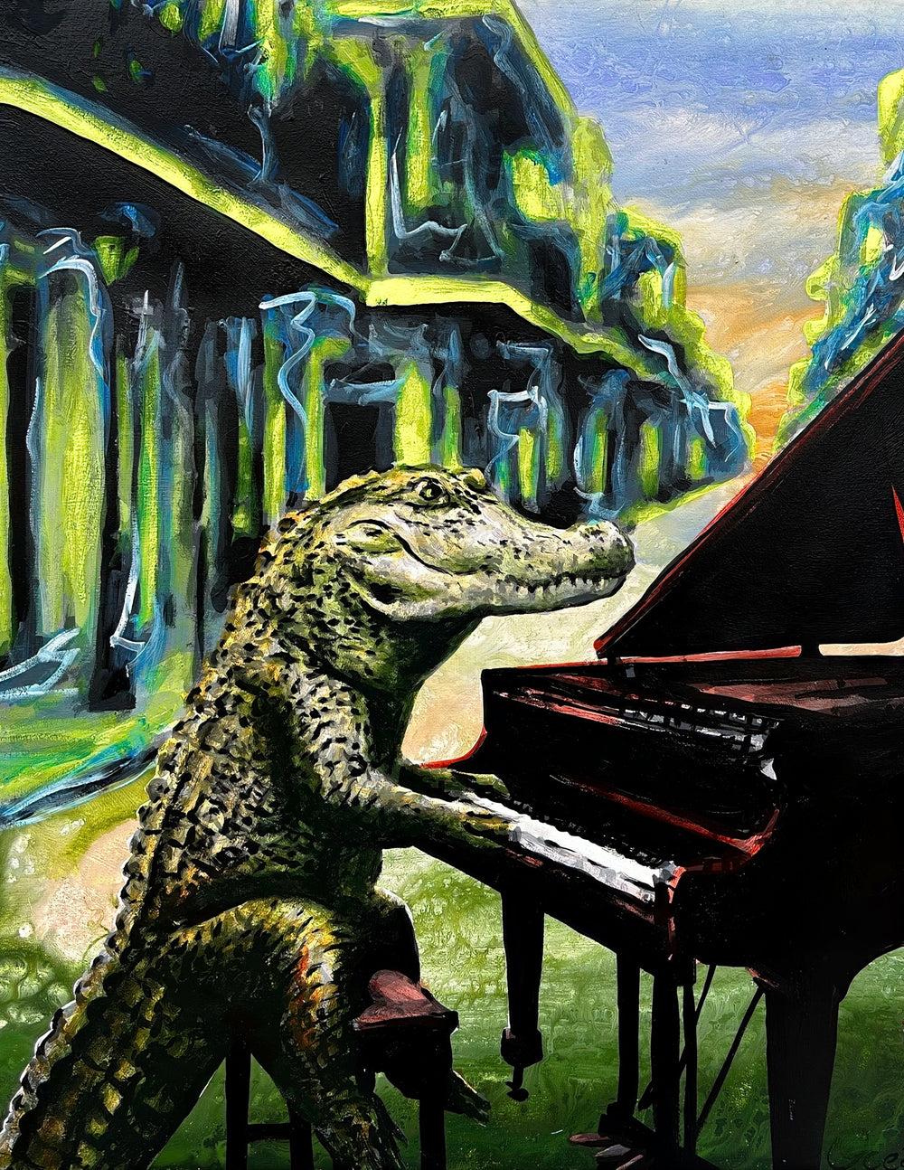 New Orleans Alligator Art: The Whimsical Gator Paintings of Ocean Clark