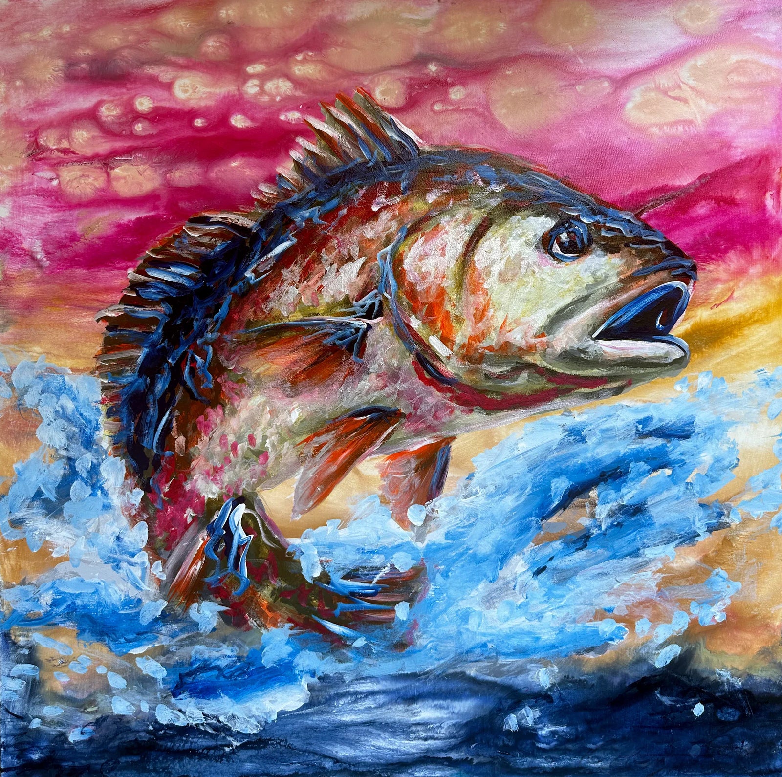 Original sea life paintings by Ocean Clark, featured in the Sea Life collection.