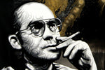 Hunter S Thompson set of 10 signed 4x6 prints in frames