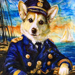 Captain Corgi Print