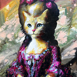 Cat as Marie Antoinette Print