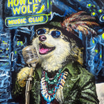 This painting captures a husky belting out a bluesy howl, full of soul and swagger.