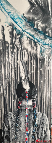 Native American Girl 48"x18" original painting