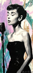 Audrey Hepburn 24x12 original painting