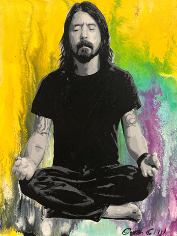 Dave Grohl Meditating