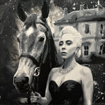 Lady Gaga with horse