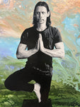 Myles Kennedy Does Yoga pose