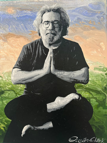 Jerry Garcia Does Yoga pose 1