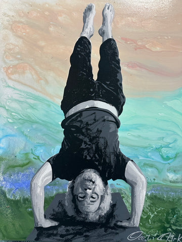 Jerry Garcia Does Yoga pose 2