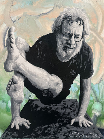 Jerry Garcia Does Yoga pose 3