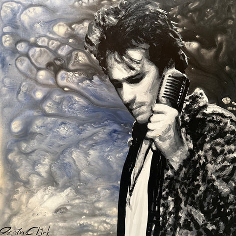 Jeff Buckley 30x30" original painting