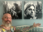 Eddie Vedder Pearl Jam 36x36 original painting