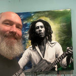 Bob Marley 36x36 original painting