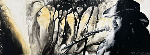 Chris Stapleton 48"x18" original painting