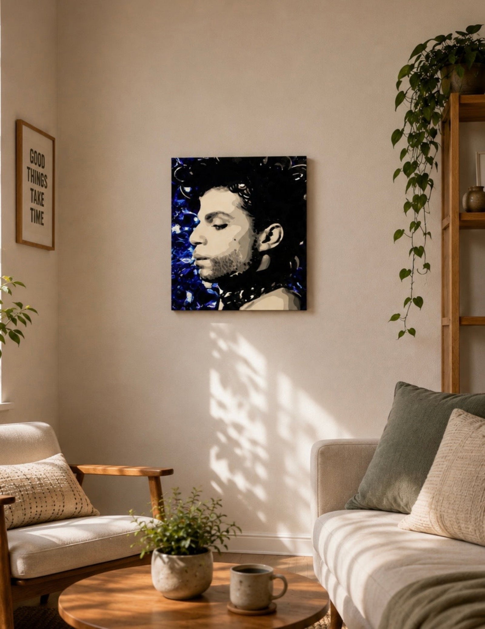 Prince Blue Portrait Print