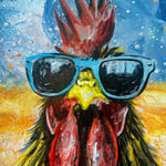 Rooster in Sunglasses Print