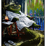 Alligator at the Spa Print