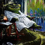 Alligator at the Spa Print