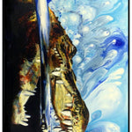 Alligator in the Water Print
