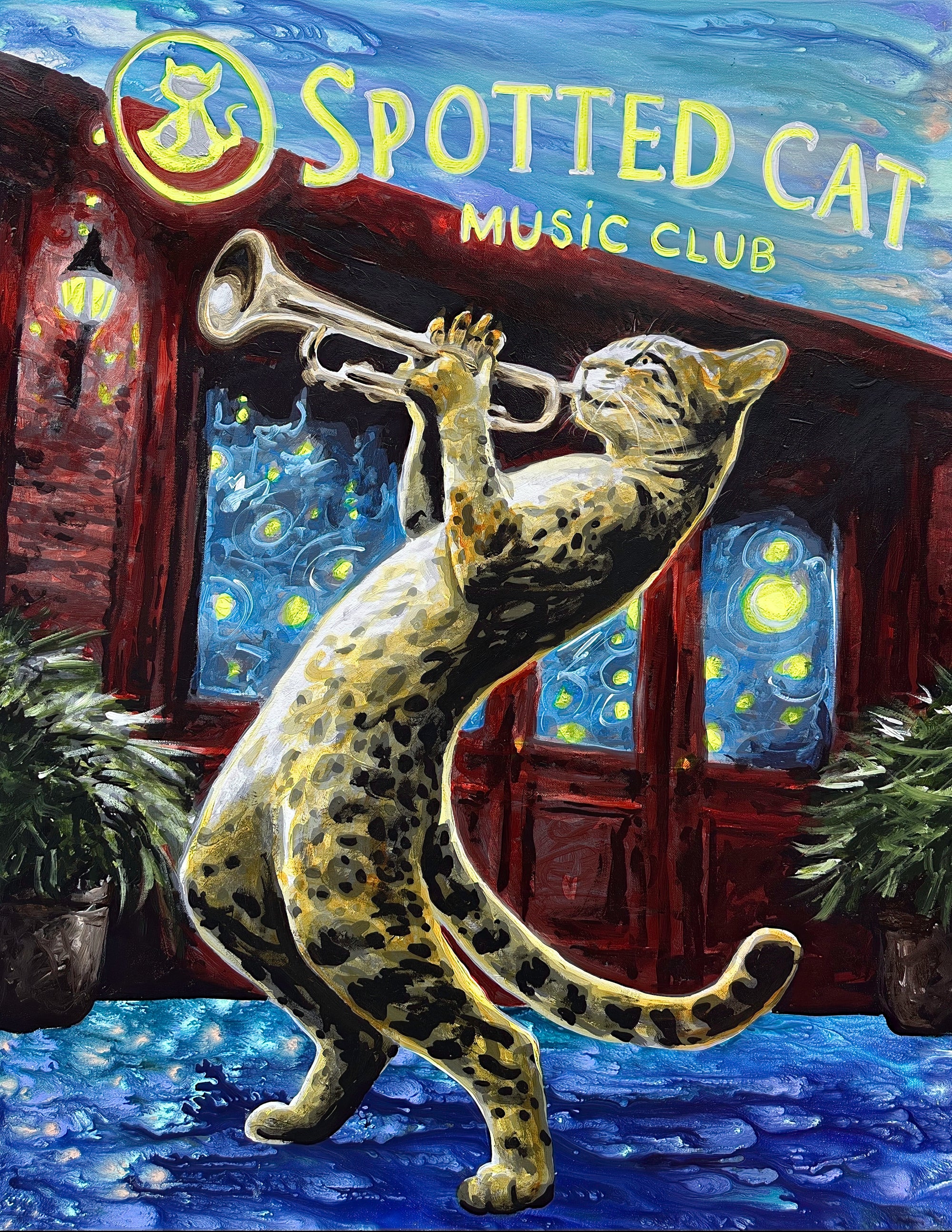 Spotted Ocelot Cat Print
