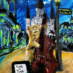 Orange Cat Playing Bass Print