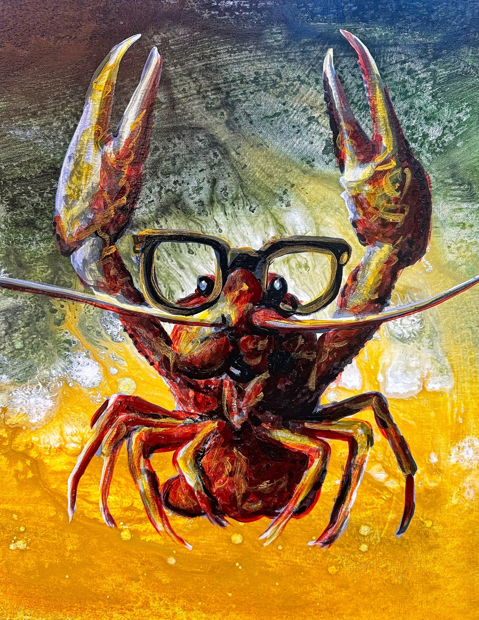 Crawfish in Spectacles Print