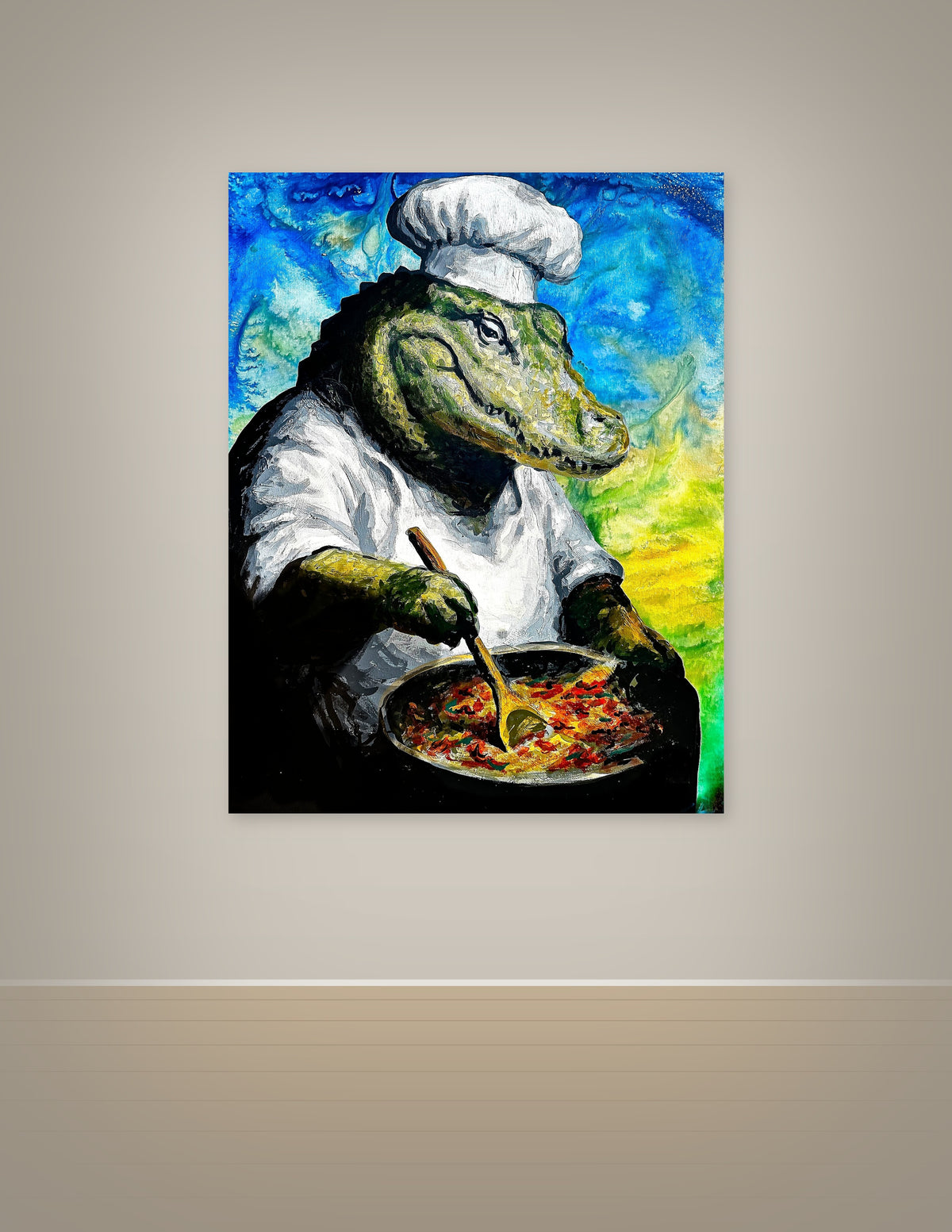 Alligator Chef Print