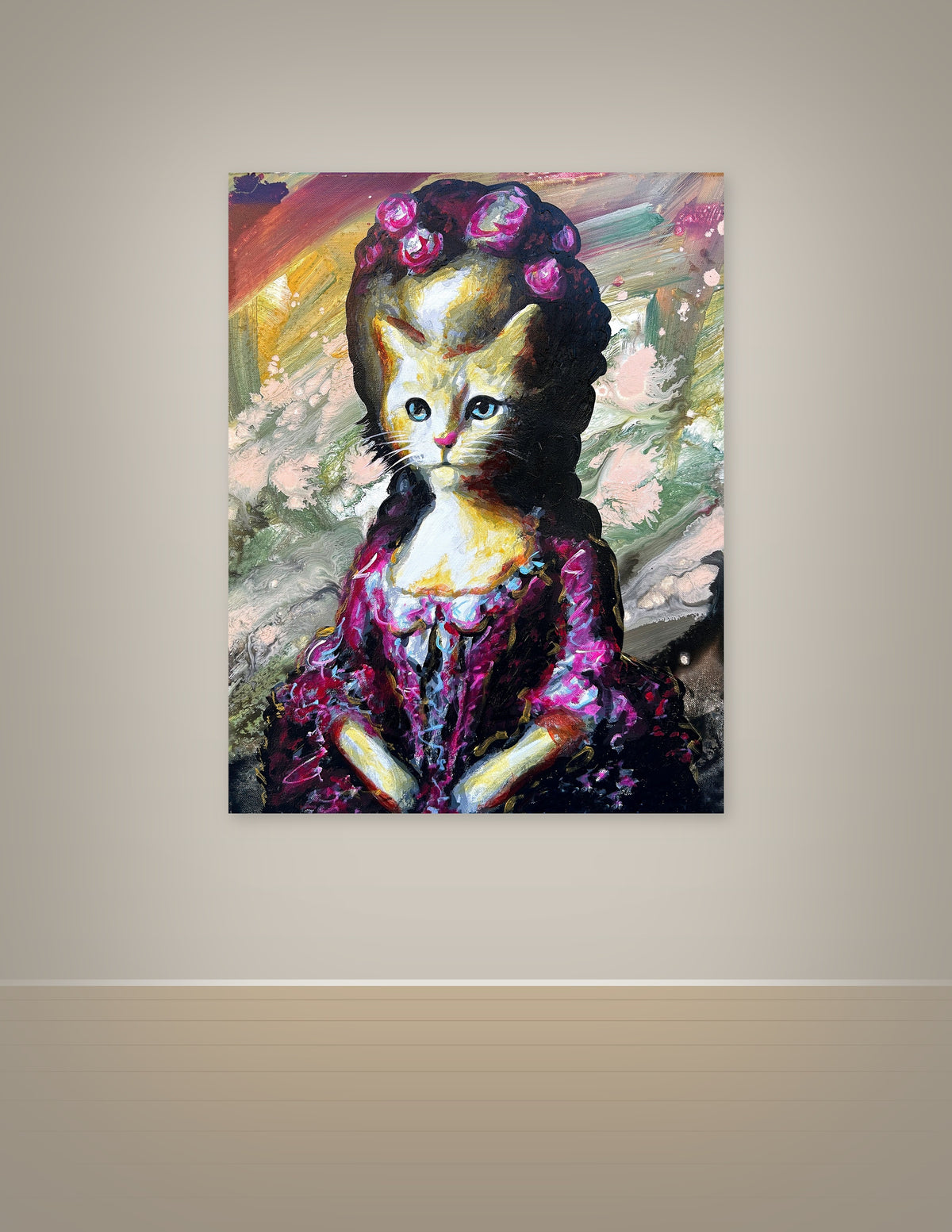 Cat as Marie Antoinette Print