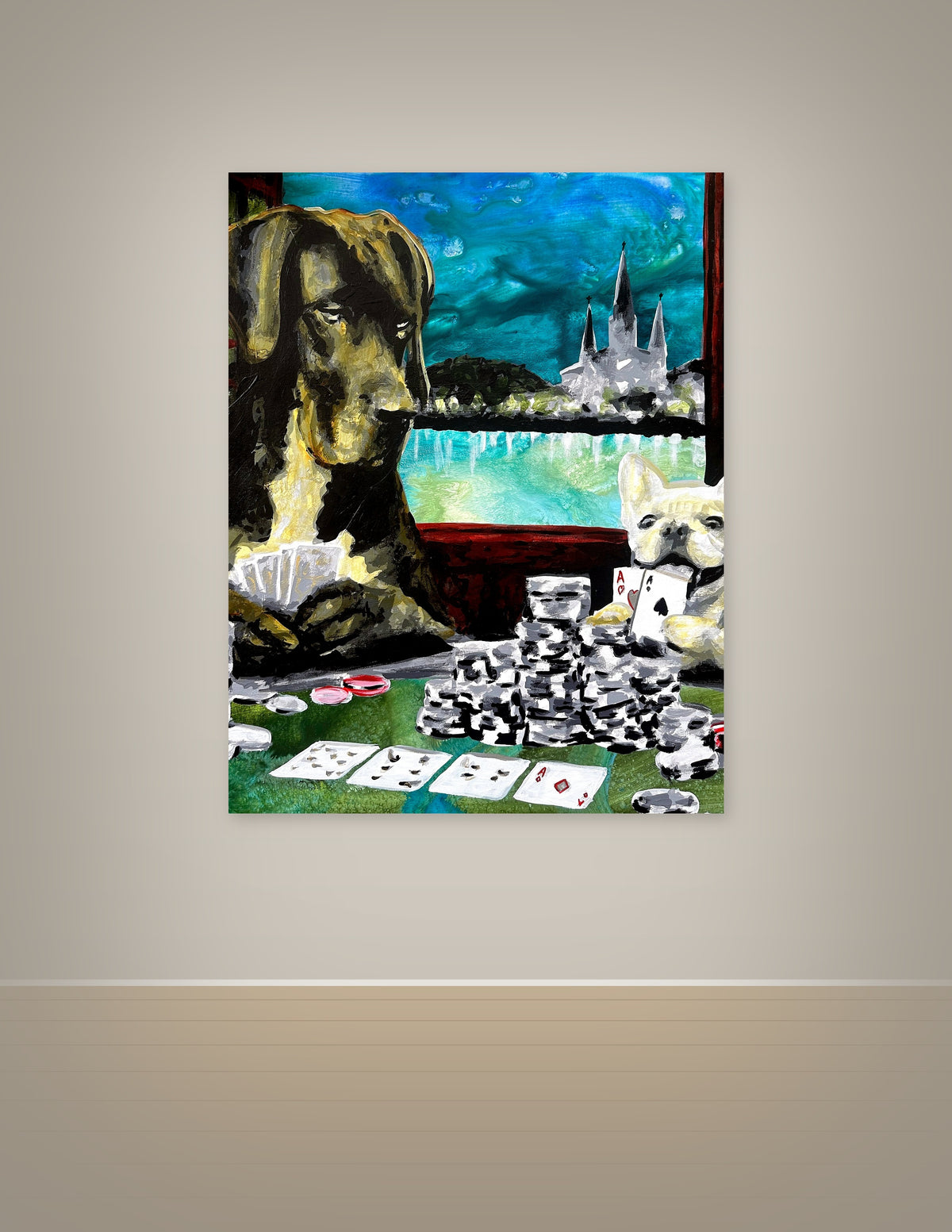 Dogs Playing Poker in New Orleans Print