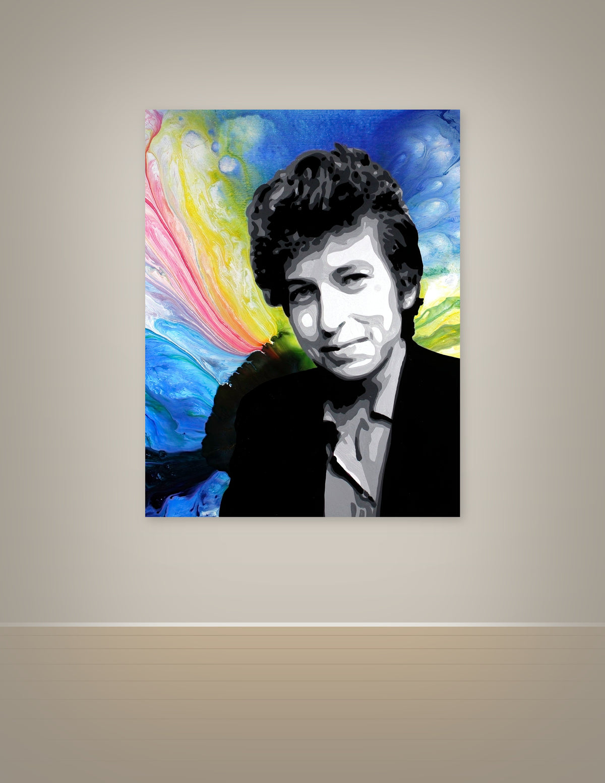 Young Bob Dylan Portrait Print