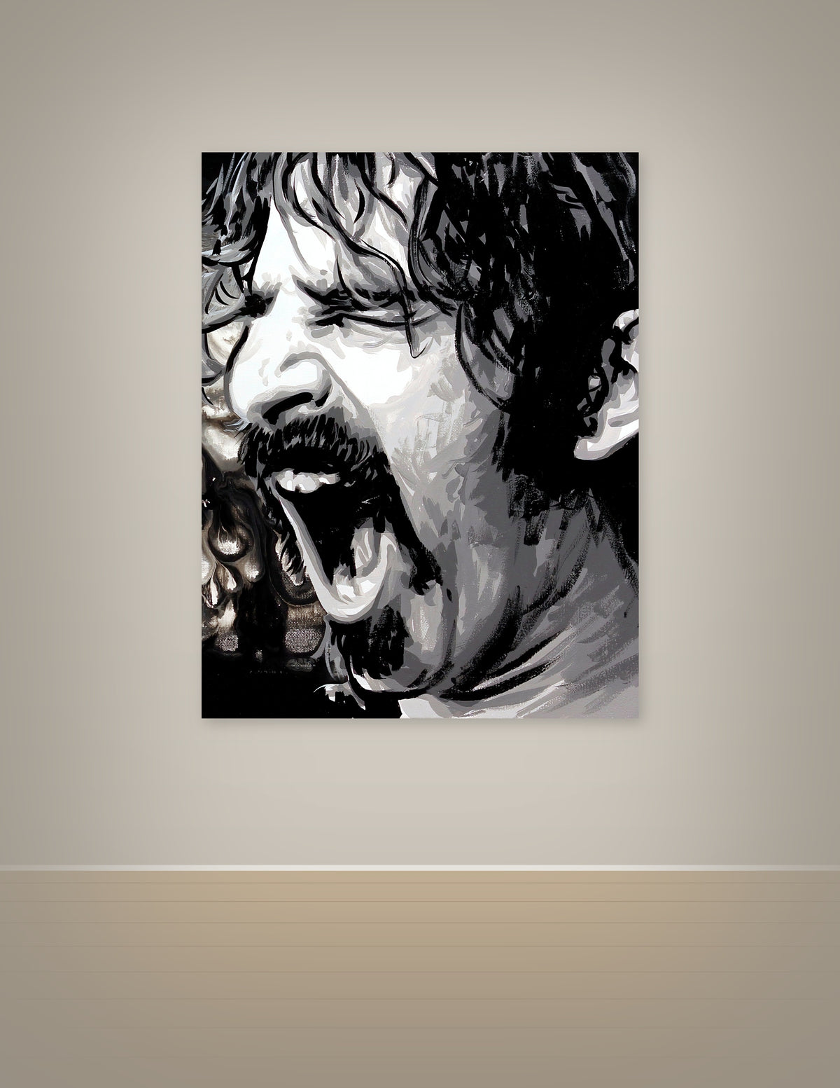 Frank Zappa Singing Print