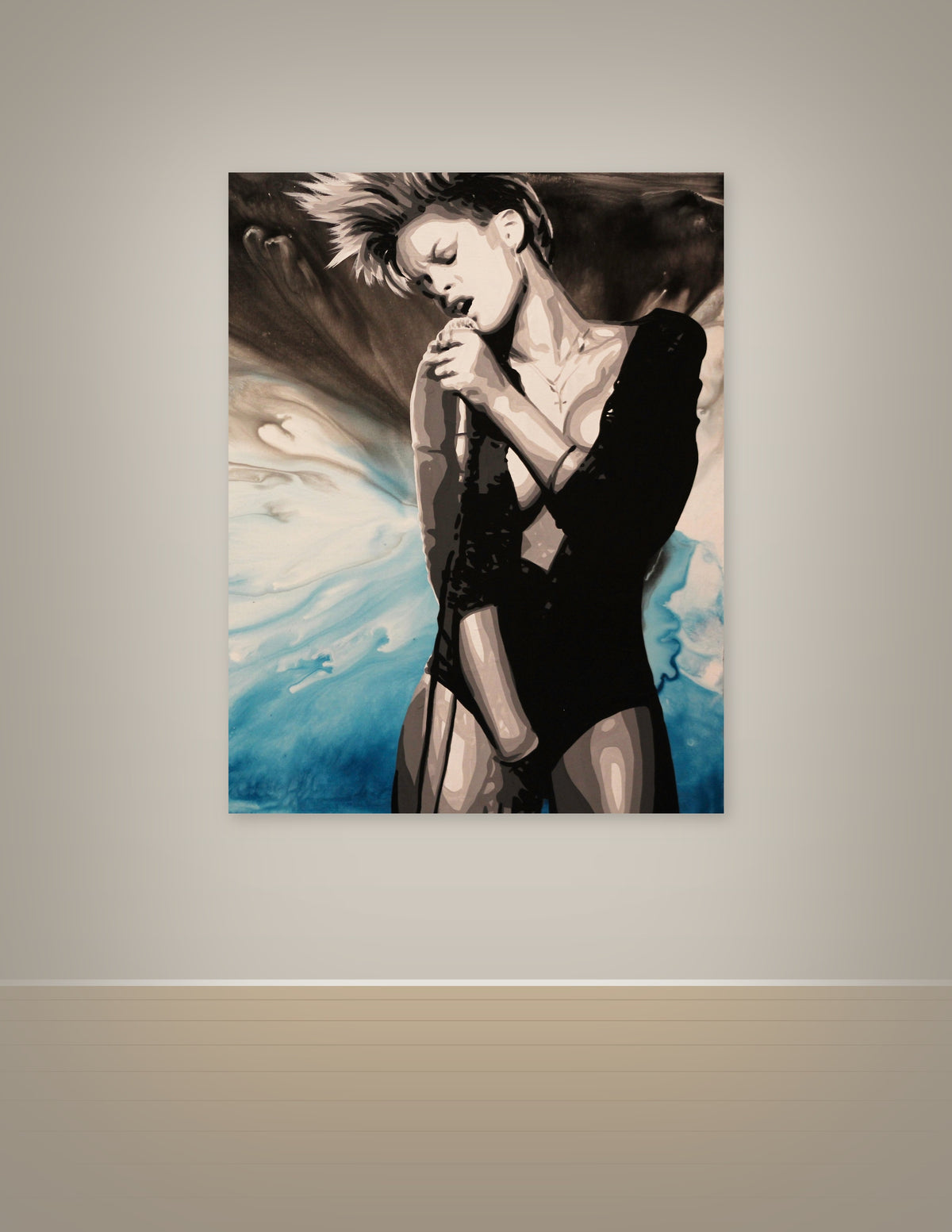 Rihanna Singing Print