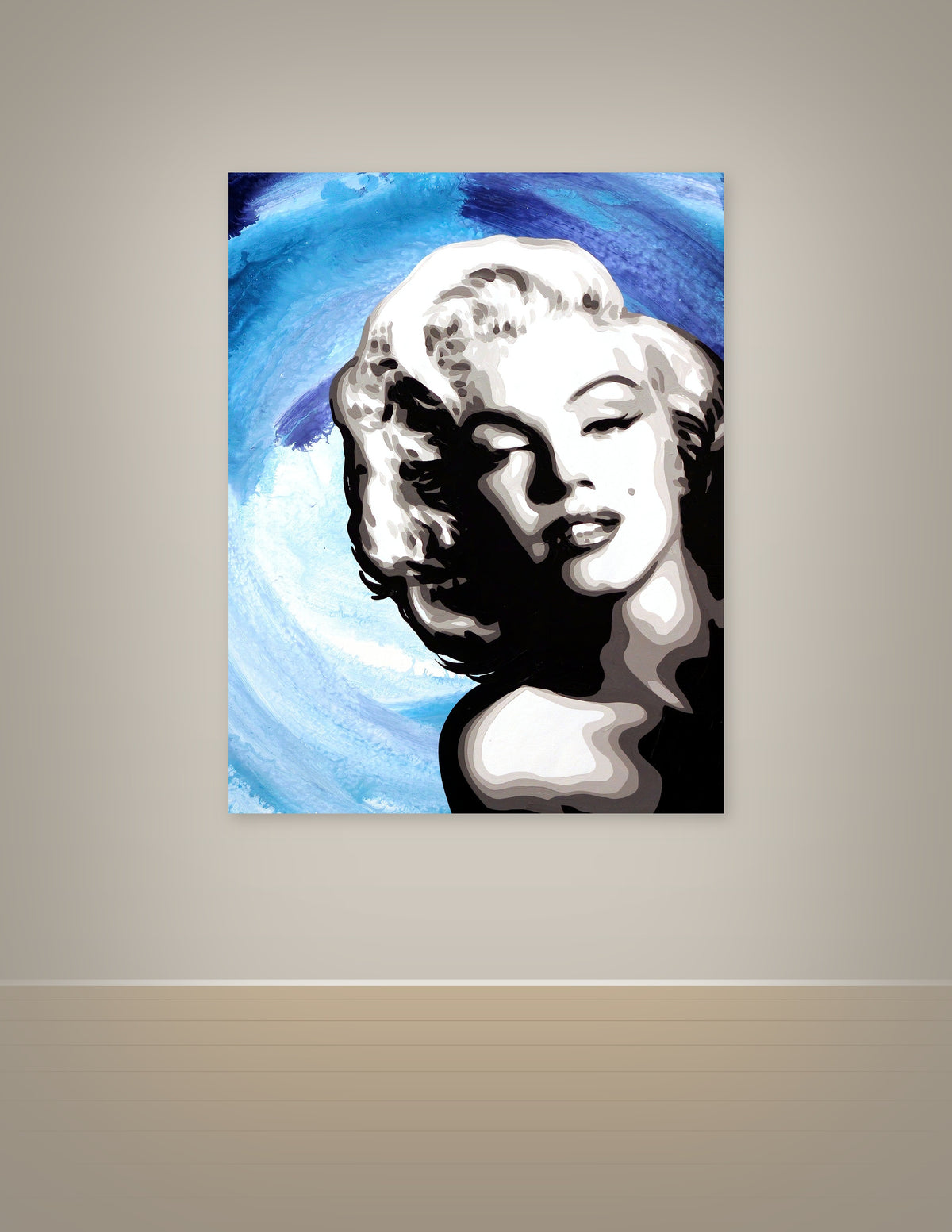 Blue Velvet Marilyn Monroe Print
