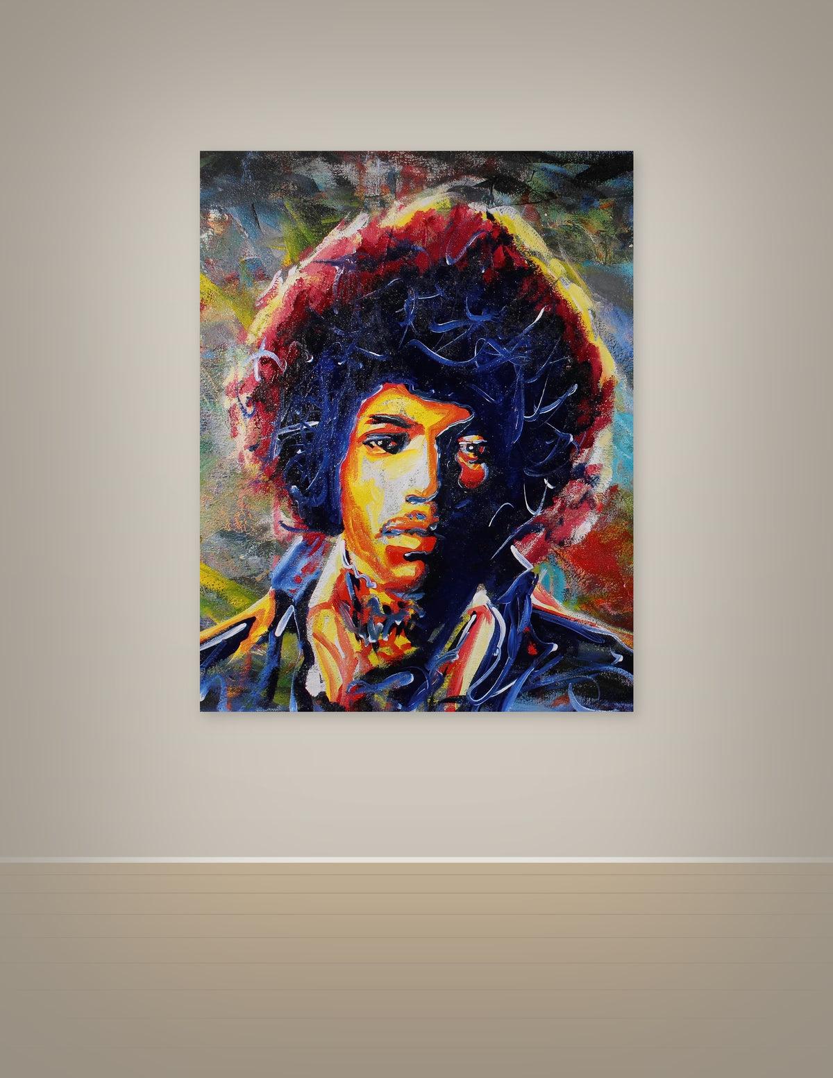 Jimi Hendrix Psychedelic Print
