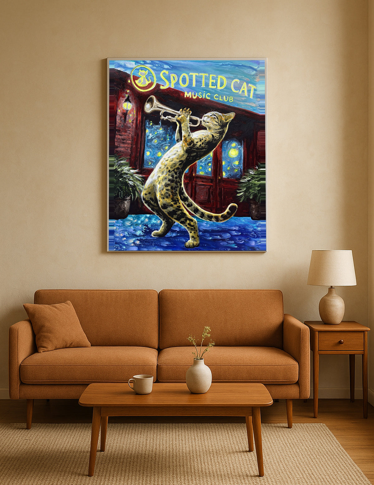 Spotted Ocelot Cat Print