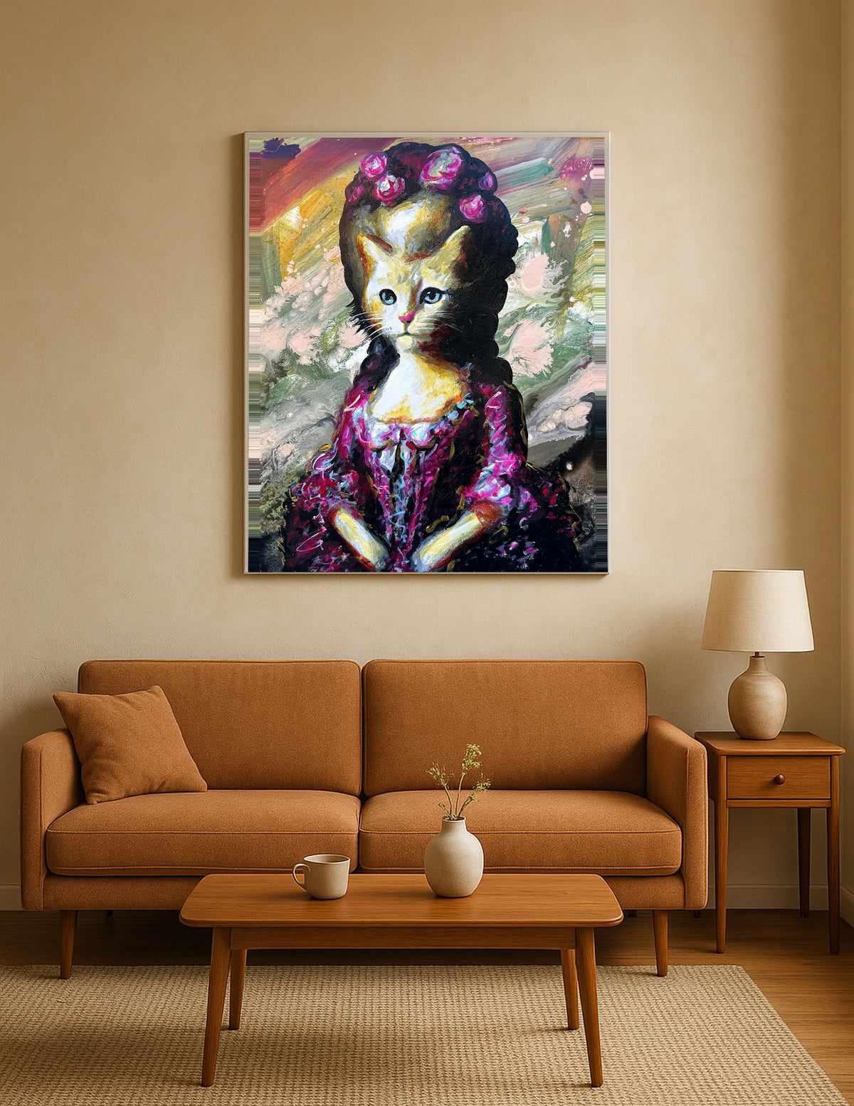 Cat as Marie Antoinette Print