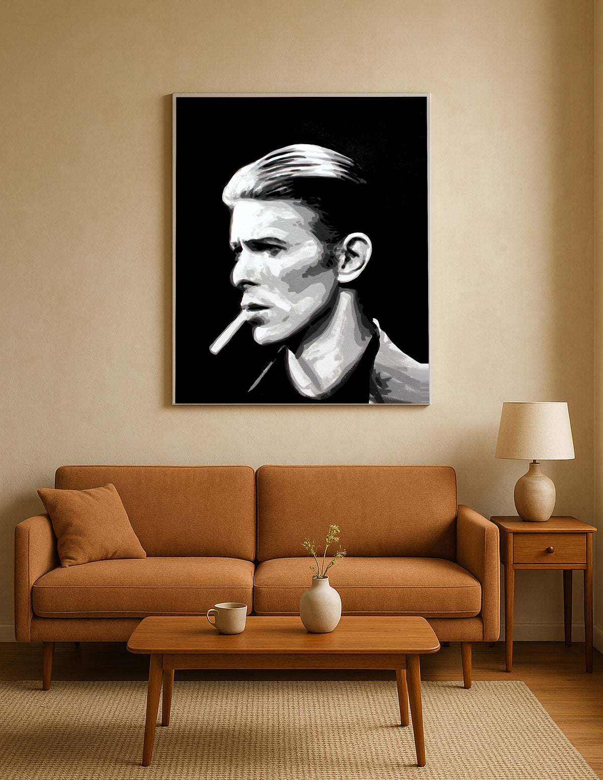 David Bowie Smoking Print