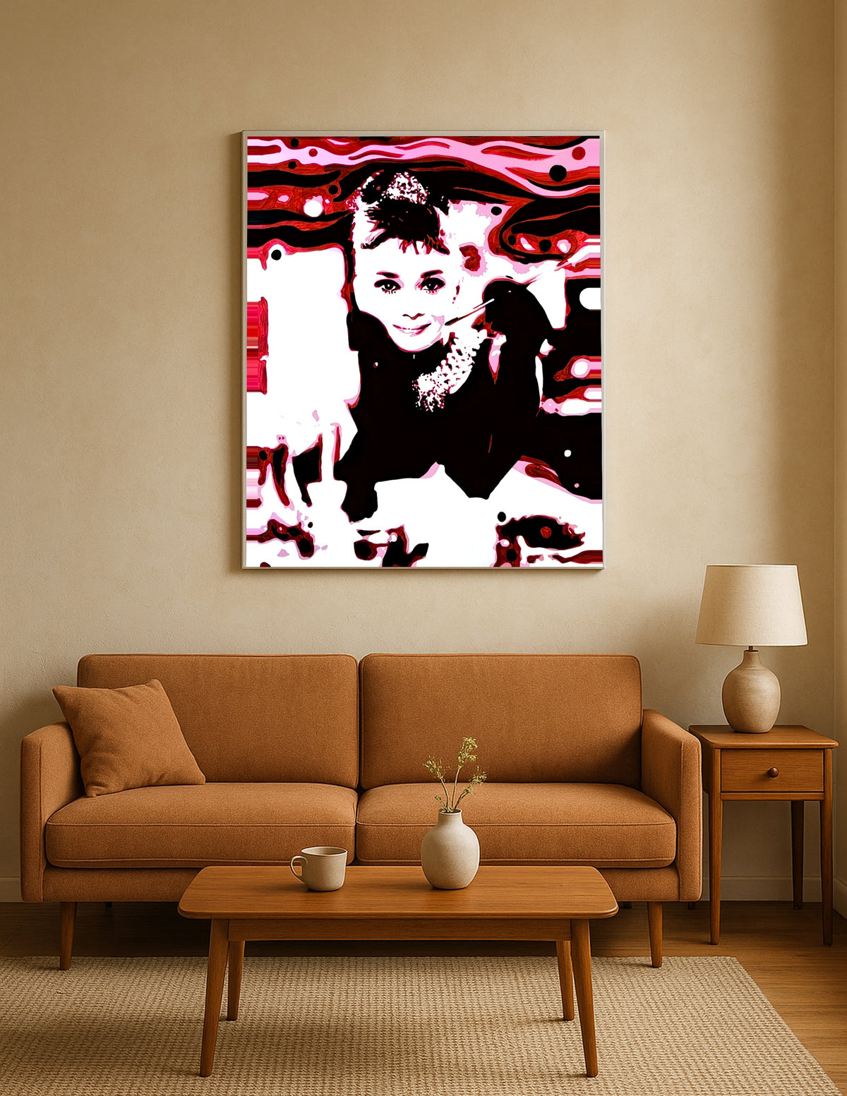 Audrey Hepburn Lava Lamp Print