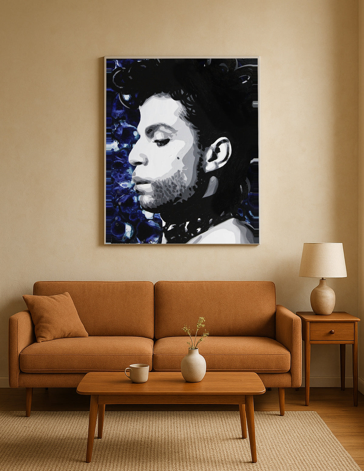 Prince Blue Portrait Print