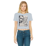 Dali Apparel Classic Women's Cropped Raw Edge T-Shirt