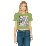 Dali Apparel Classic Women's Cropped Raw Edge T-Shirt