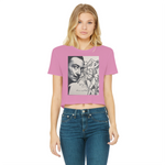 Dali Apparel Classic Women's Cropped Raw Edge T-Shirt
