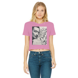 Dali Apparel Classic Women's Cropped Raw Edge T-Shirt