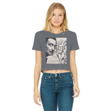 Dali Apparel Classic Women's Cropped Raw Edge T-Shirt