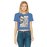 Dali Apparel Classic Women's Cropped Raw Edge T-Shirt