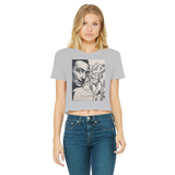 Dali Apparel Classic Women's Cropped Raw Edge T-Shirt