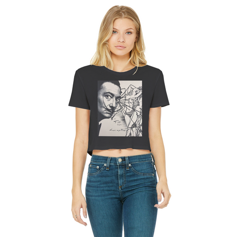 Dali Apparel Classic Women's Cropped Raw Edge T-Shirt