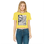 Dali Apparel Classic Women's Cropped Raw Edge T-Shirt