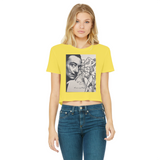 Dali Apparel Classic Women's Cropped Raw Edge T-Shirt